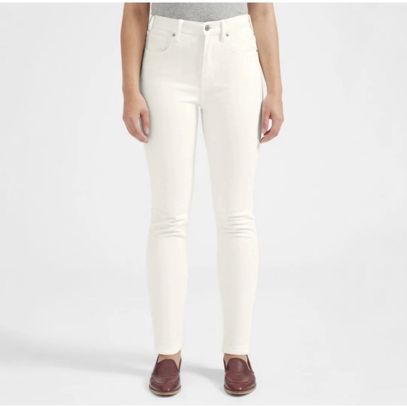 Everlane Denim Jeans High Rise Skinny Ankle White SZ 32 - Picture 4 of 13